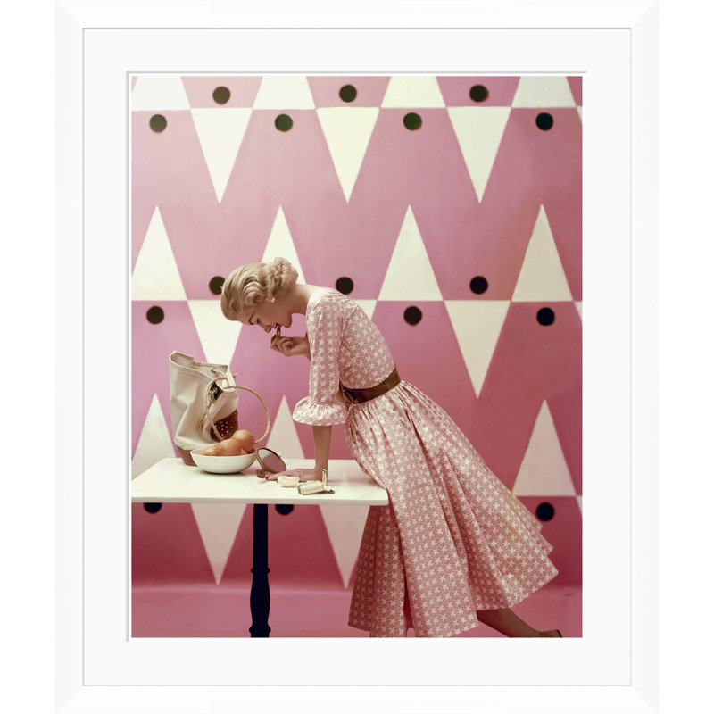 Vogue Magazine, "Model Putting On Lipstick," Richard Rutledge, April 15, 1952 Print by Richard Rutledge, 51.5" H x 43.5" W