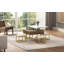 Square Lift-Top Coffee Table Set With Storage & 4 Ottomans