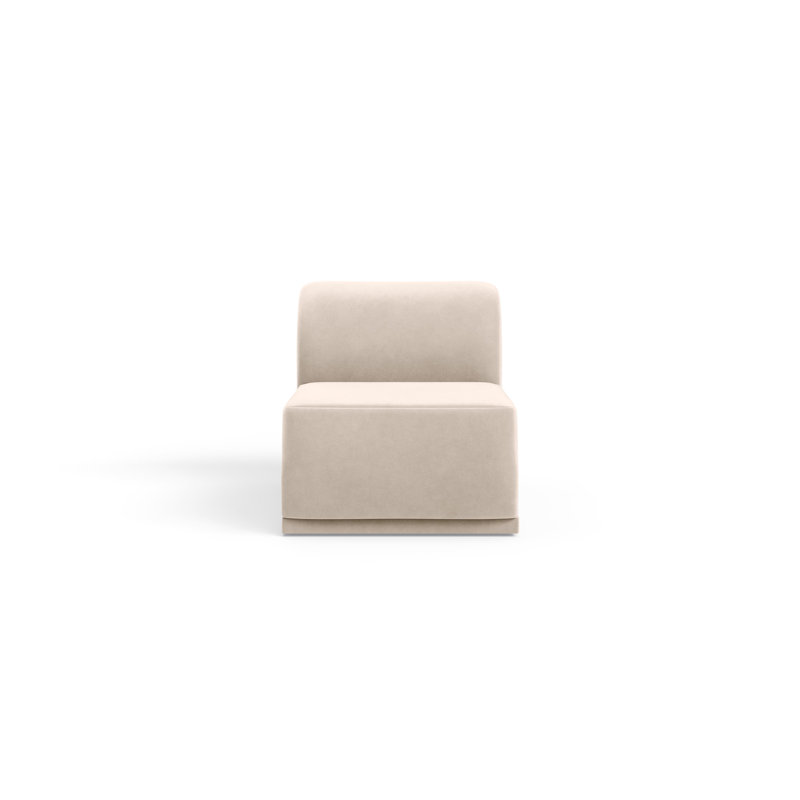 Velvet Armchair, Beige