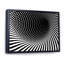 Abstrait vortex noir et blanc - art mural moderne sur toile-1735487236-1735487243