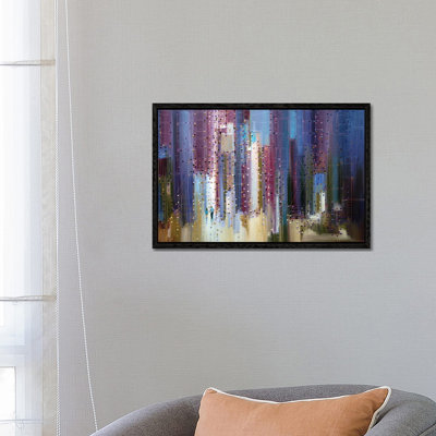 City Romance by Ekaterina Ermilkina - Painting on Canvas