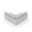 3-Piece Modern Minimalist Soft-Upholstered Sectional With Pillow Back