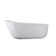 67-inch solid surface soaking bathtub with overflow for bathroom