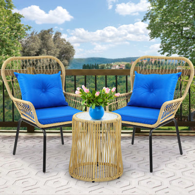 2 - Person Patio Conversation Sets with Cushions