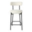Caroleen Upholstered Counter Stool with Metal Frame