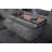 Grey Linen 3-Piece Left-Hand Facing Sectional Sofa Set with Storage Ottoman-489806190-489809411