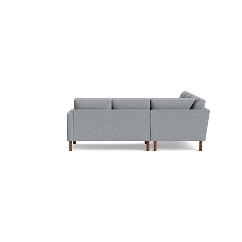 Laguna Sectional, Left Hand Facing, Performance Weave - Zinc