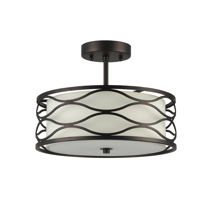 Rafia Semi Flush Mount
