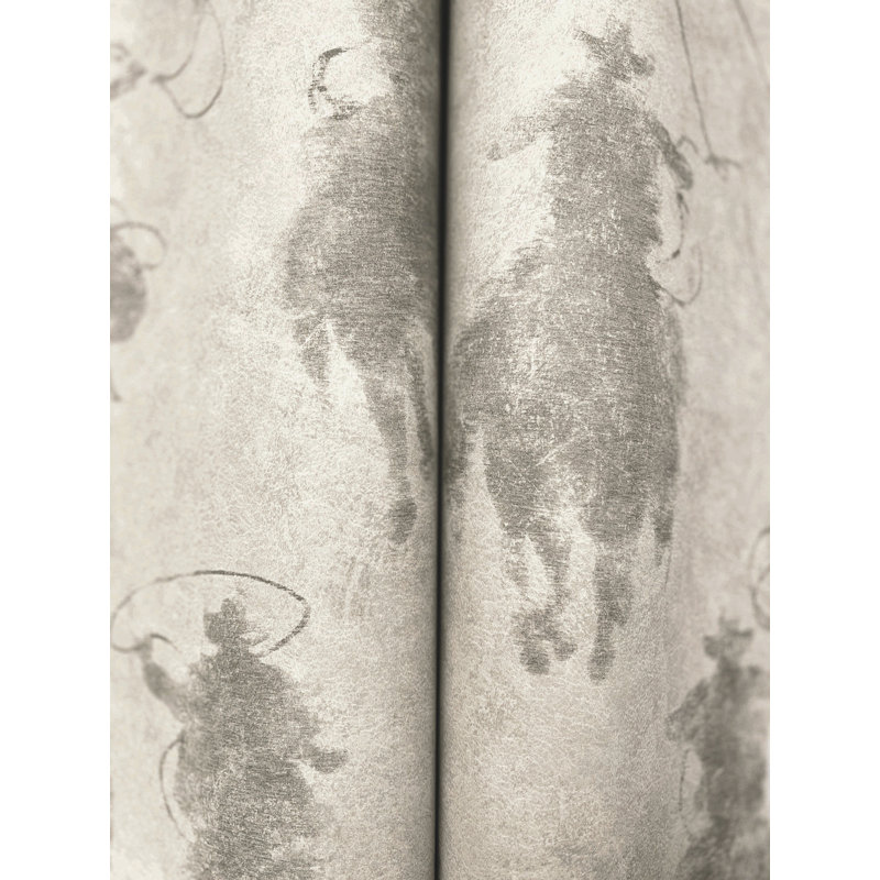 Papier peint silhouette Stockman, Gris