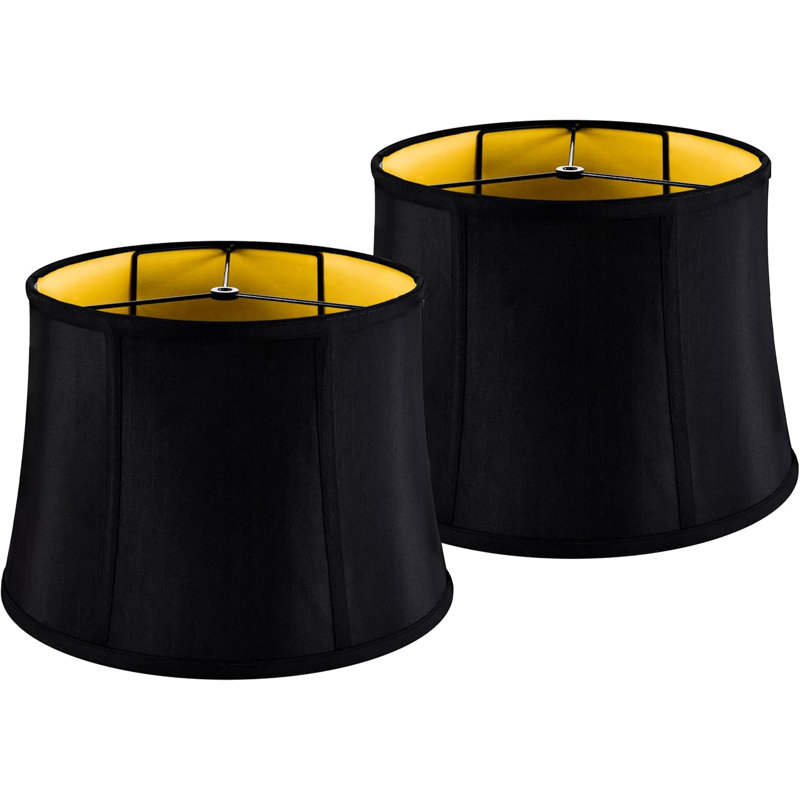  Abat-jour ensemble de 2 grands abat-jours cylindriques -12 x 14 x 10 pouces (araignée) abat-jour pliable pour lampes de table
