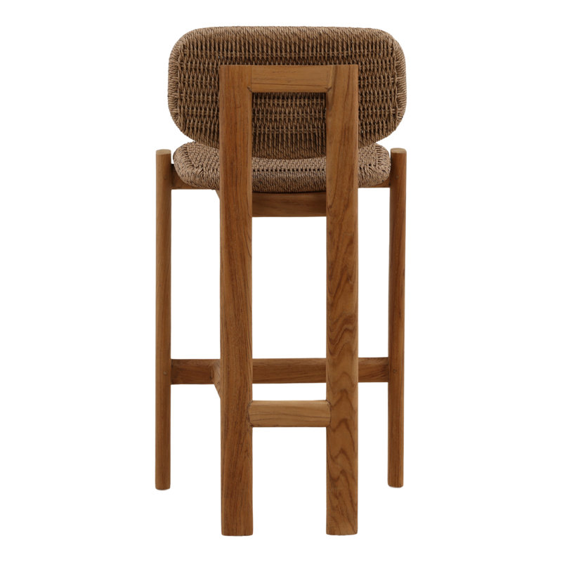 Alva Outdoor Counter Stool Light Brown