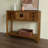 39.37" Natural Colour Rectangular Solid Wood Console Table