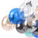 Spoffo Modern Colorful 19-Light Bubble Glass Chandelier Cluster Pendant
