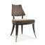 Caress Velvet Side Chair in Smoky Taupe