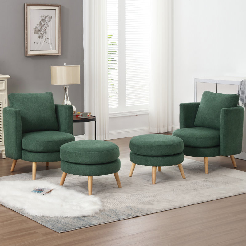 Fauteuil Kearah, Vert, Naturel