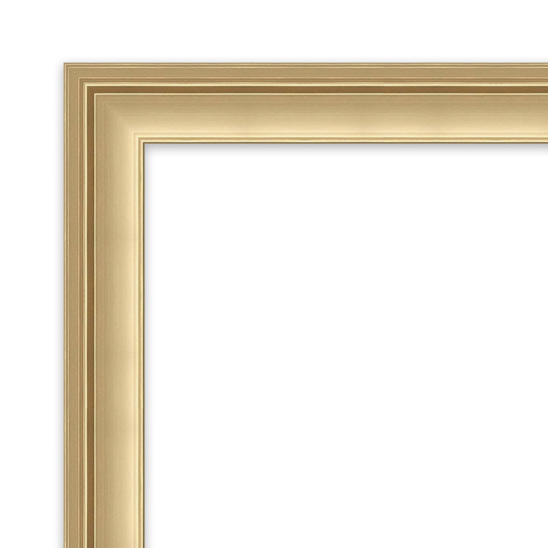 Miroir mural Florence, Or, Rectangle, 31,75 po x 41,75 po