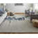 Tapis ivoire / bleu / gris Ramiro