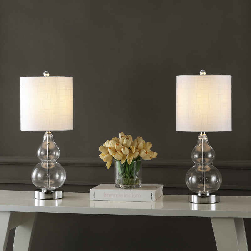 Ersell Metal USB Table Lamp, Clear