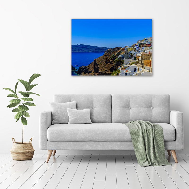 Santorini Greece - Wrapped Canvas Print