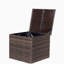 Wicker Patio Furniture Storage Box (Brown )