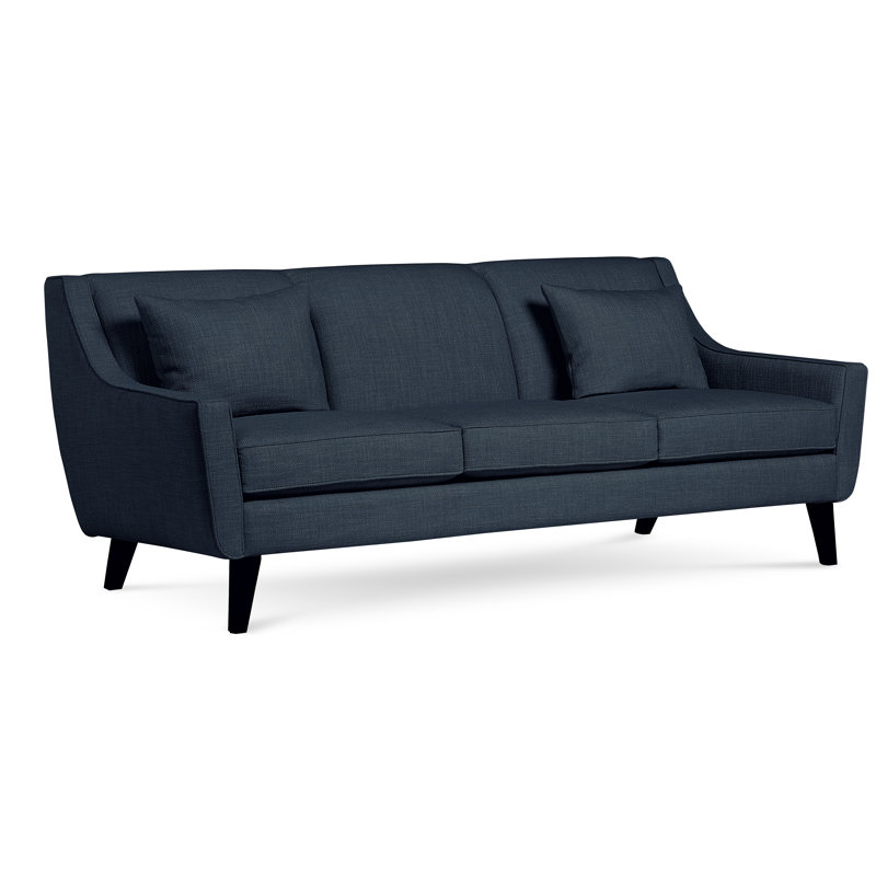Canapé à accoudoirs évasés 85 po avec coussins réversibles Gros 85 po, Vibe tranquille chenille