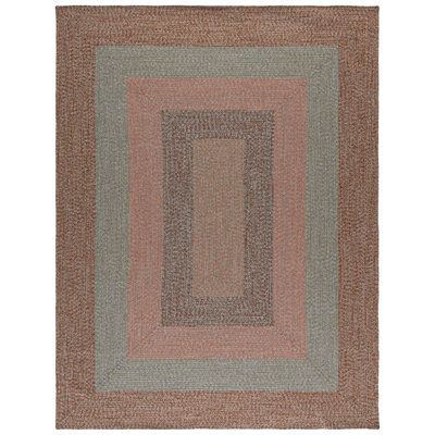 Kionah Woven Performance Machine Washable Chevron Indoor/Outdoor Area Rug