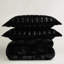 Black 3 Pcs Full/queen Solid Faux Fur Comforter Mini , Featuring Soft Mink Reverse, 2 Shams With - Inch Flange, Filled, Box Sewn Design For Fill Stability In Stylish Brushed Fur, Filling, End To