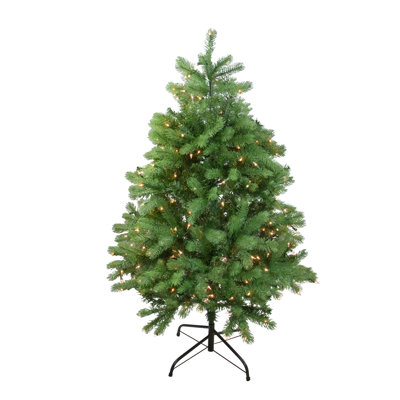 Sapin de Noël artificiel illuminé 4 pi avec lumières claires