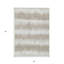 Tapis intérieur lavable rayé beige ivoire 3 pi x 5 pi