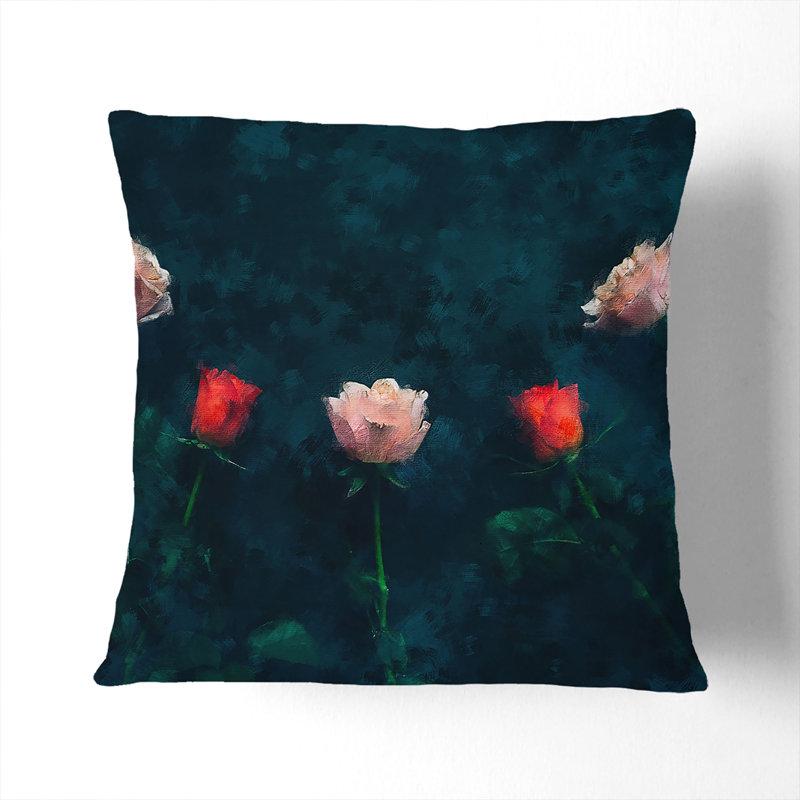 Square Throw Cushion, Black, 55cm H x 55cm W x 20cm D