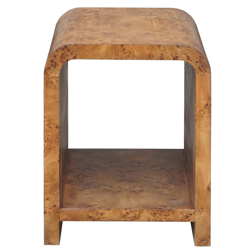Putnam End Table, Dark Burl