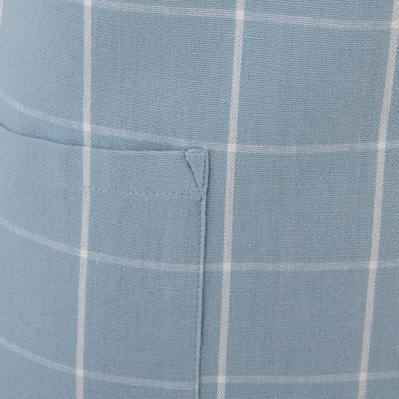 Tablier géométrique, Bleu cendré