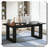 Wooden Workstation Table Straightforward Assembly Easy Setup Desk-343694907