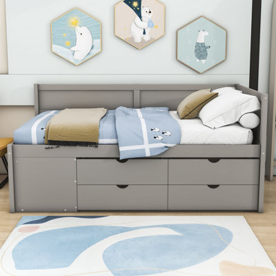 Nadiv Wooden Daybed with 4 Drawers by Wildon Home