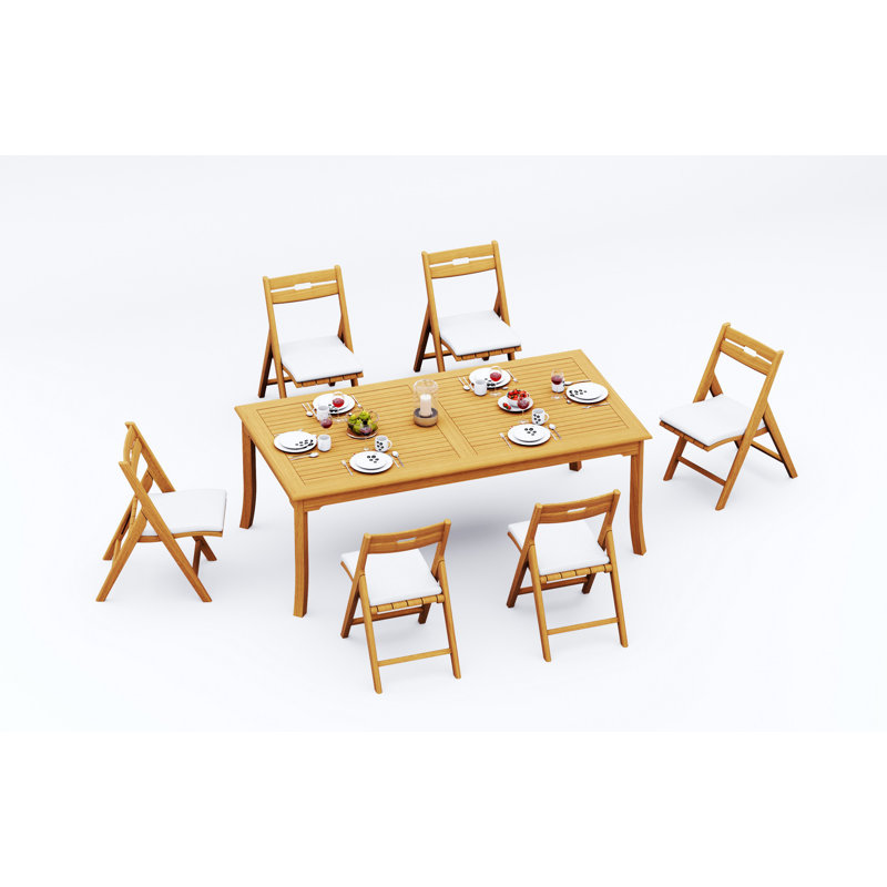 Ensemble de table d'extérieur rectangulaire L 83 po Bormann, 6
