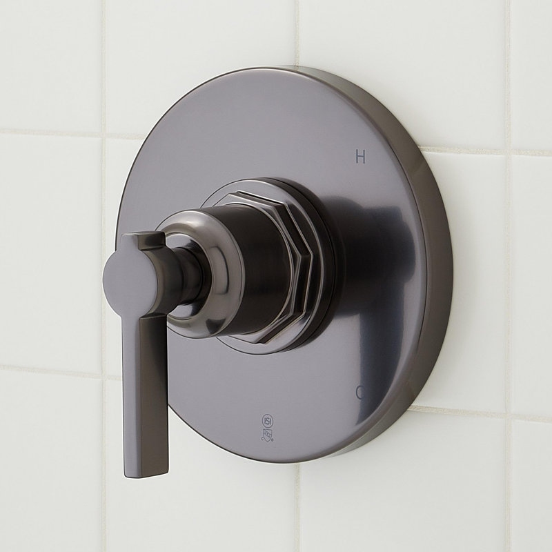 Greyfield Pressure Balanced Shower Only Trim Package with Shower Head - Rough In Included, Gunmetal