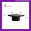 Table basse carrée avec plateau en parquet et base cylindrique Rosala-1173075459