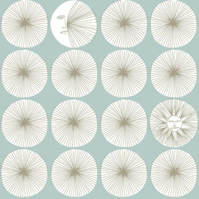 Mid-Century Peel & Stick Geometric Wallpaper