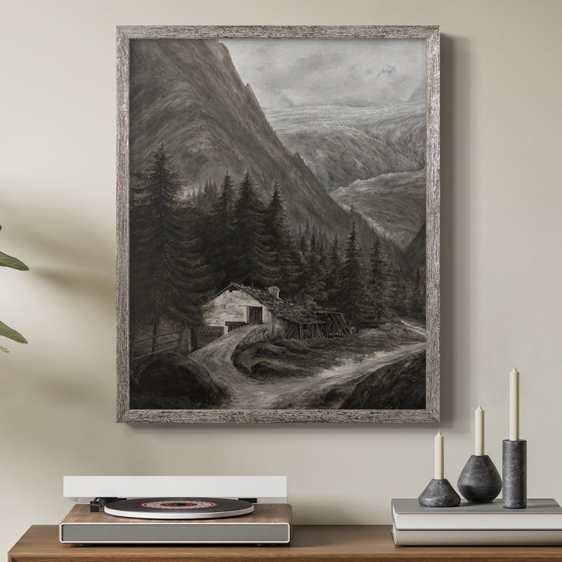 Reproduction encadrée vintage en bois massif Cxxxvi