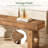 47" Solid Wood Entryway Bench, Farmhouse Shoe Bench, Narrow Hallway Foyer Seating Bench