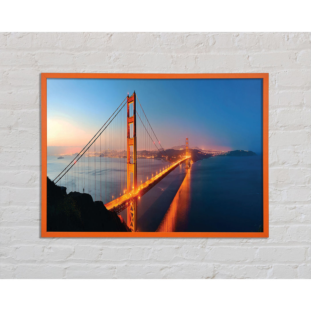 Gerahmtes Poster Annacatherine Reflections Of The Golden Gate Bridge