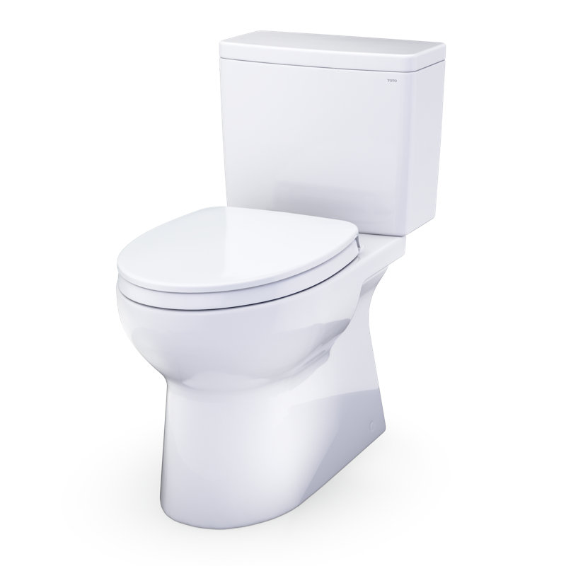 TOTO Glaston 1G Two-Piece Elongated 1.0 GPF WASHLET+ and Auto Flush Ready Universal Height Toilet with SS124 SoftClose Seat, Ebony - MS472124CUF#51