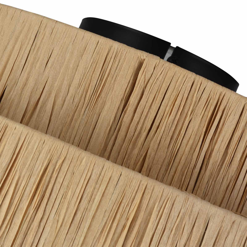 Luminaire encastré à abat-jour cylindrique en métal à double couche et à intensité variable 17,17 po Abbie pour salon / chambre à coucher