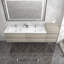 Ensemble de meuble-lavabo double mural 104 po Moreno Bailey-87461373