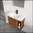 28"Floating Bathroom Vanity With Ceramic Sink