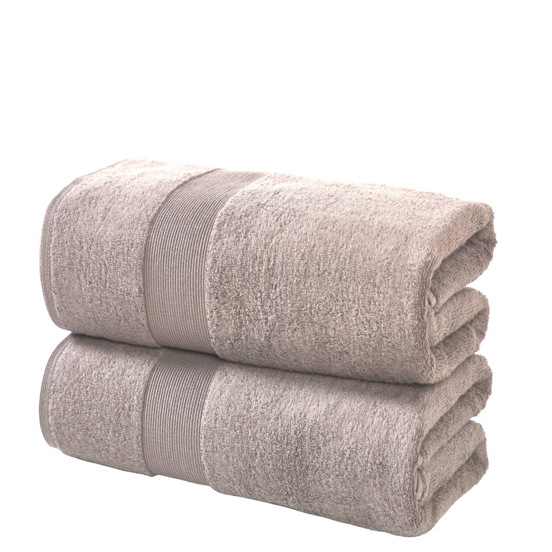 Honesdale 100% Cotton Plush Bath Sheet, Taupe