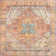 Tapis oriental rouge rouille