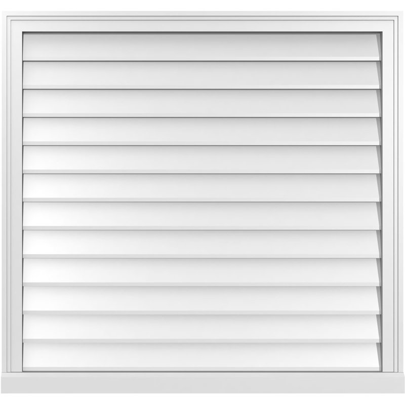 Cadre de seuil Brickmould, brun clair apprêté, H 38 po x l 40 po x P 2 po