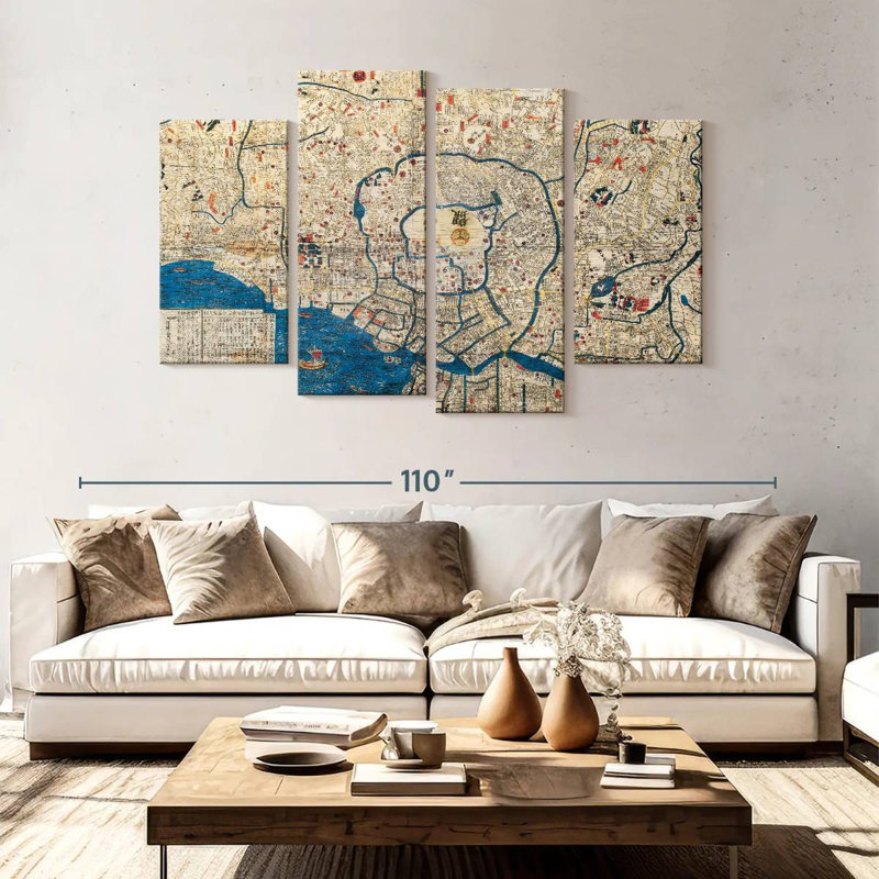 Ancienne carte d'Aliaz à Aliaz, H 54 po x l 84 po