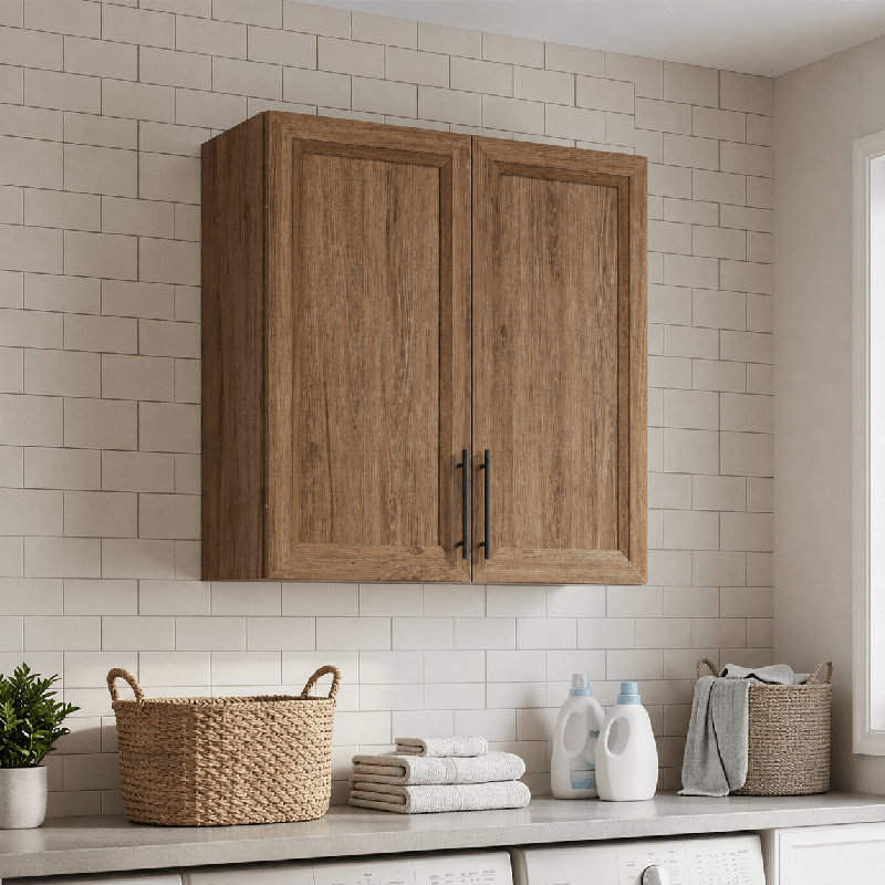 Armoire murale 29,5 "W, H 31,5 po x l 29,5 po x P 12 po, Chêne
